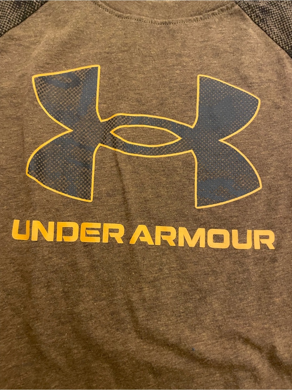 Under Armour Boys’ Brown Long Sleeve Logo Shirt - Picture 3 of 4
